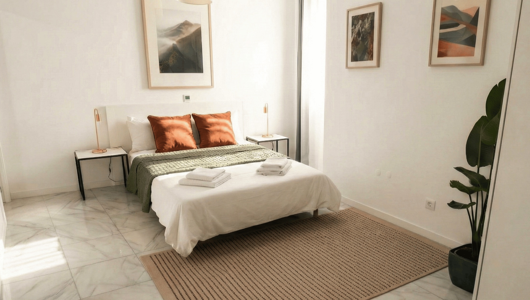 Private double bedroom at the LOCKIN accommodation in Funchal